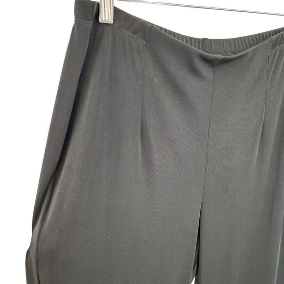 Chico’s black pull on knit pants size large short length - Picture 4 of 8